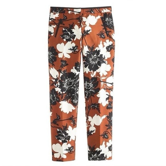 J Crew Collection Ochre Floral Silk
Wool Blend Pants Trousers Size 0 - Picture 2 of 14